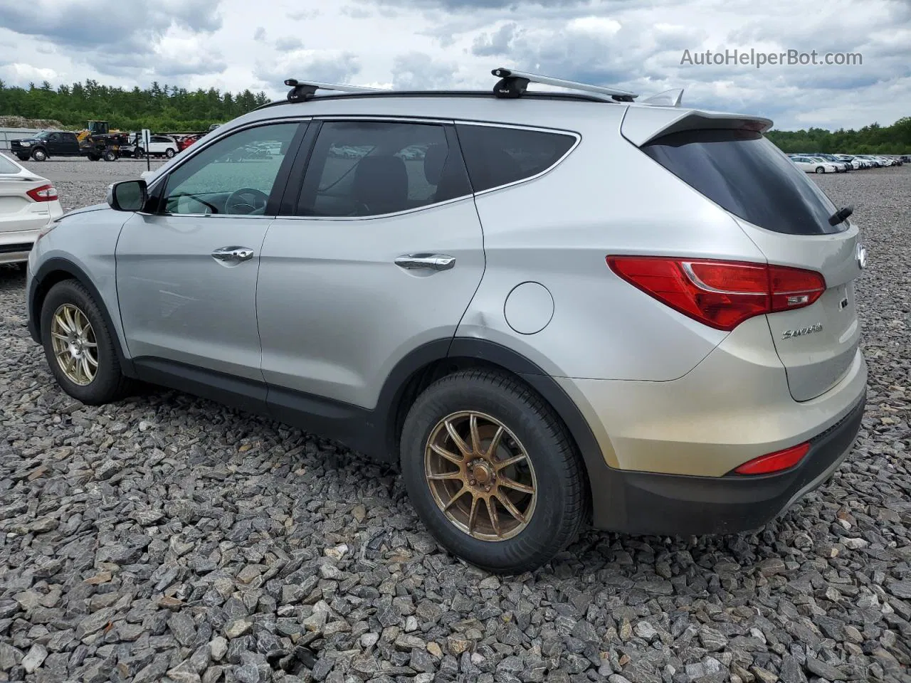 2013 Hyundai Santa Fe Sport  Silver vin: 5XYZUDLA6DG011513