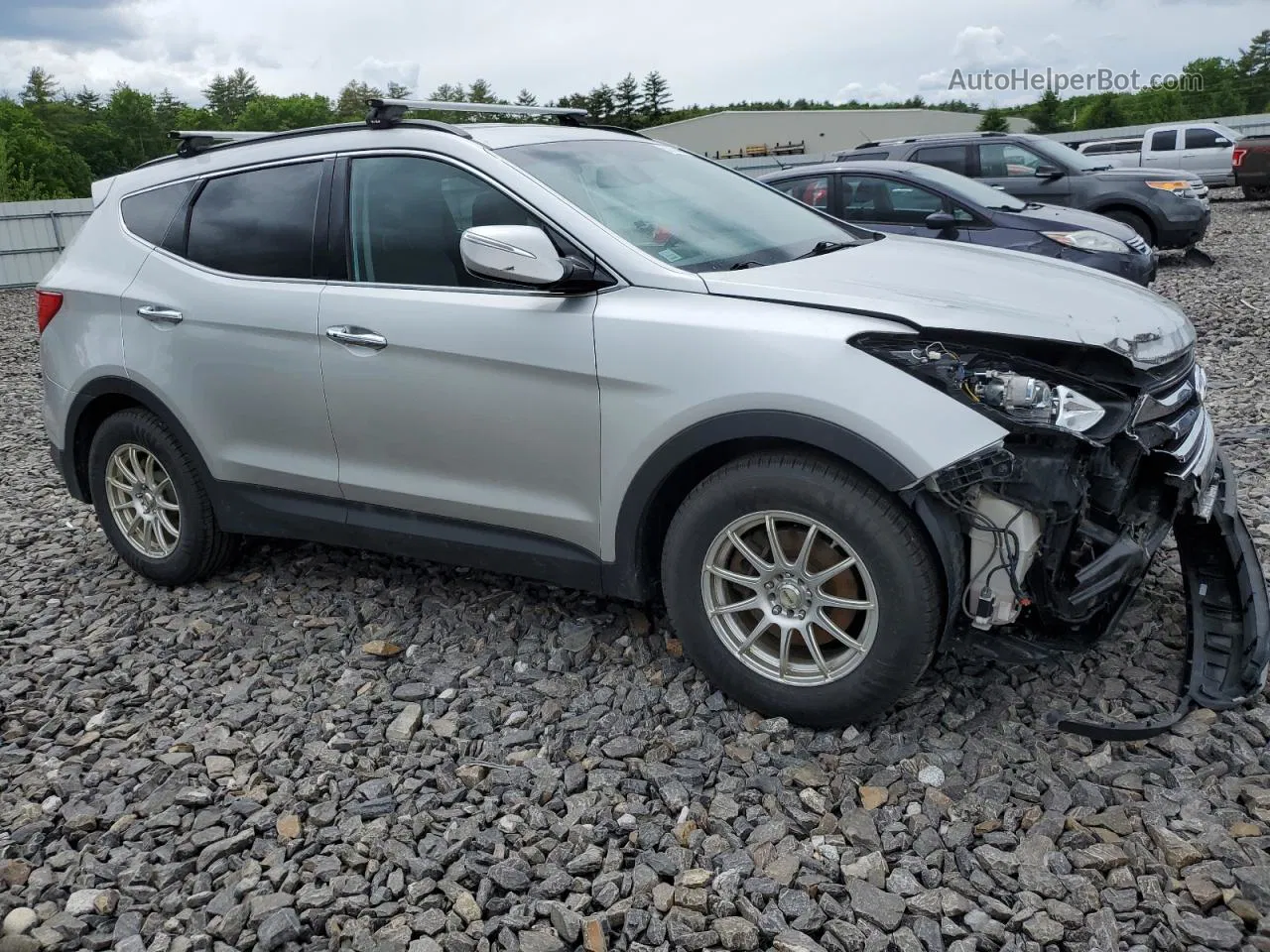 2013 Hyundai Santa Fe Sport  Silver vin: 5XYZUDLA6DG011513