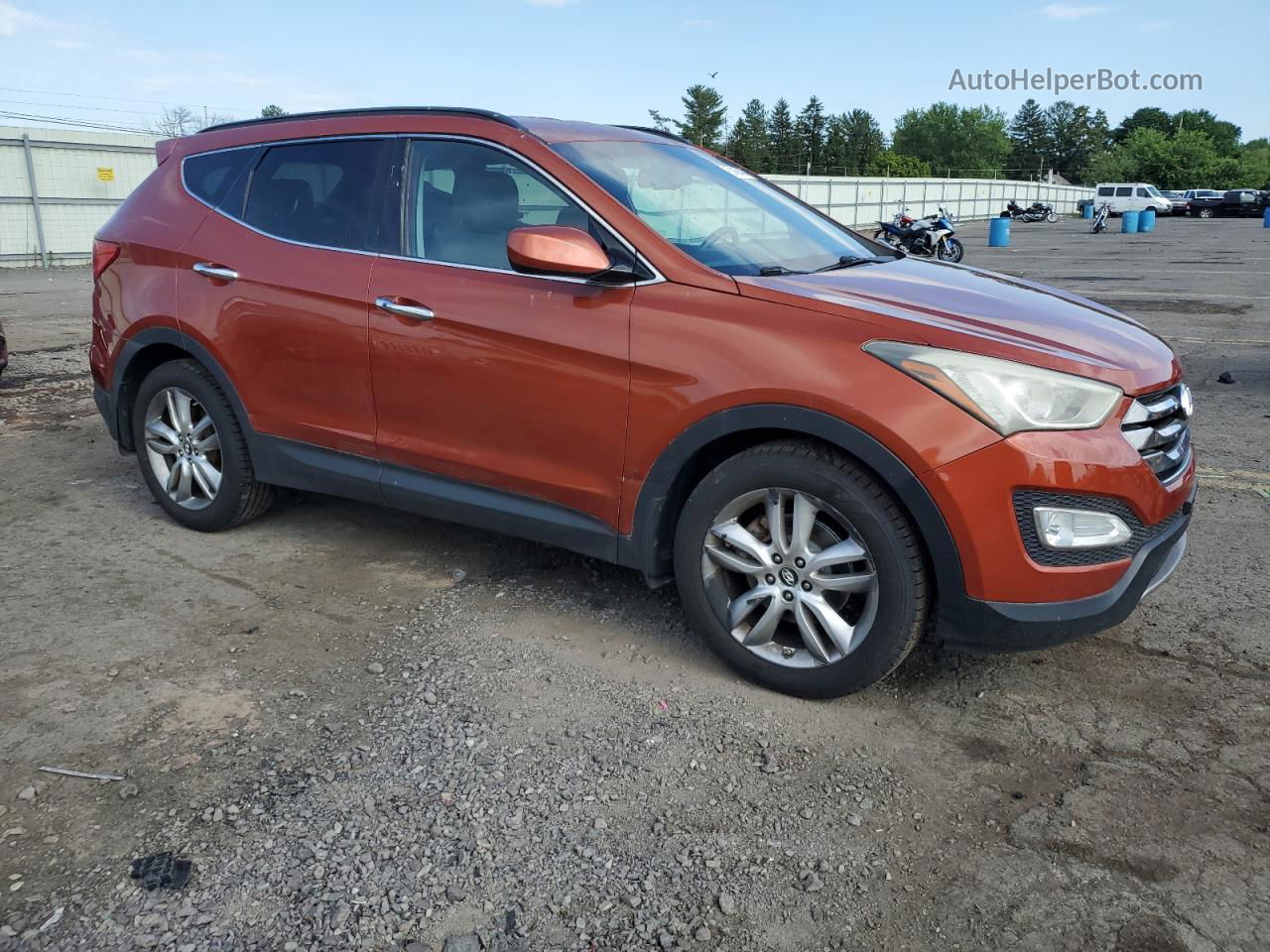 2013 Hyundai Santa Fe Sport  Orange vin: 5XYZUDLA6DG045225