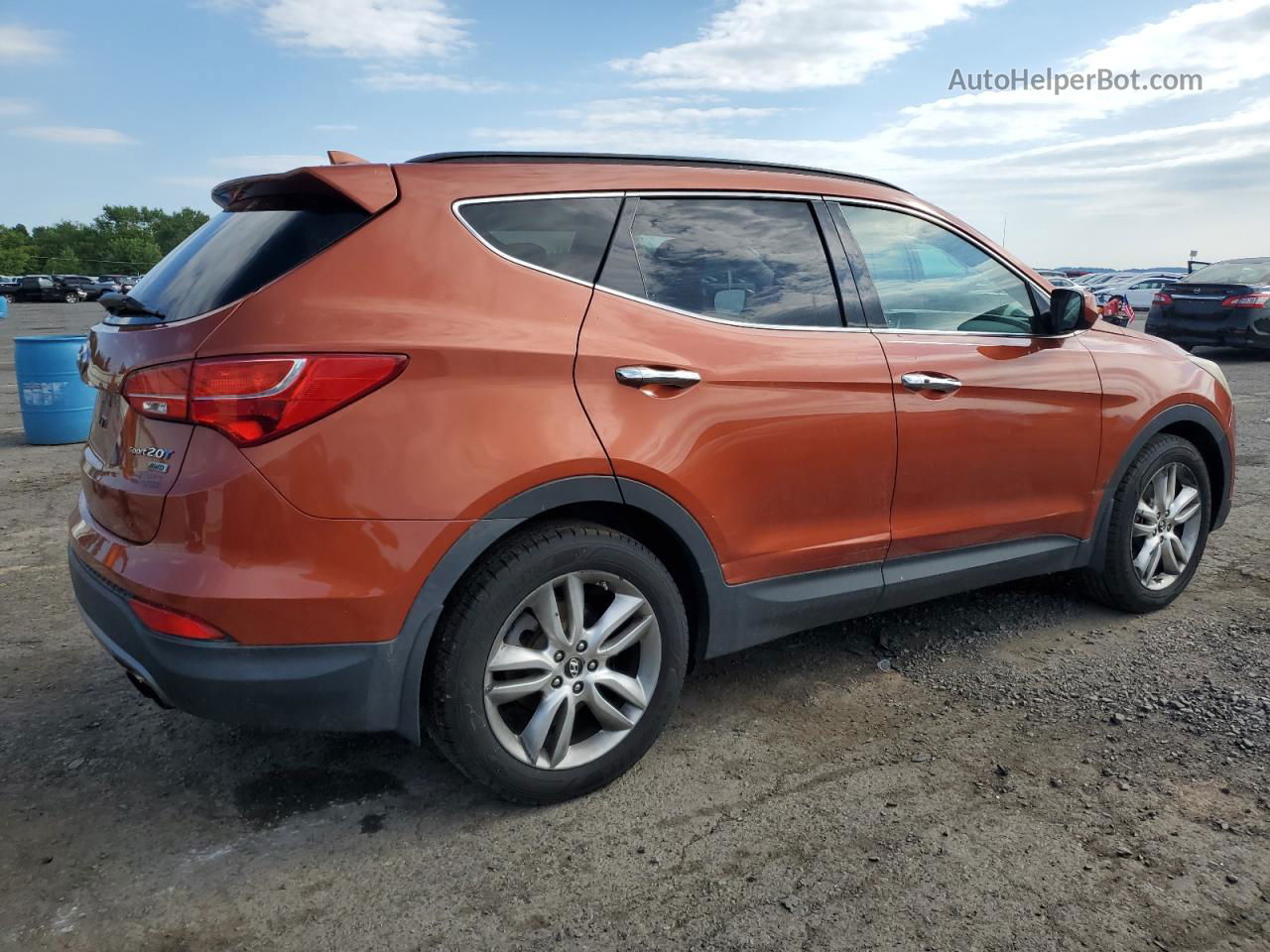 2013 Hyundai Santa Fe Sport  Orange vin: 5XYZUDLA6DG045225