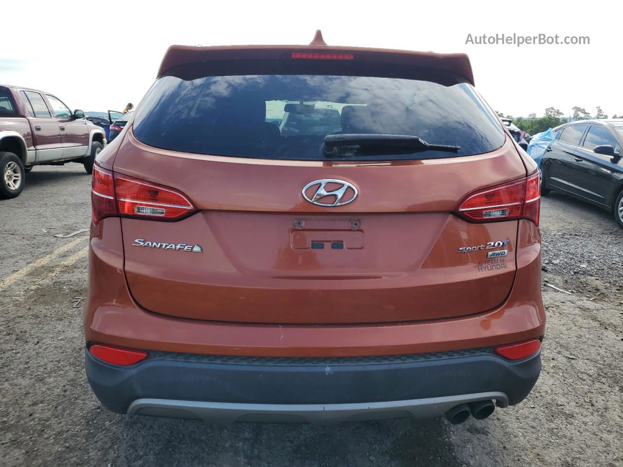 2013 Hyundai Santa Fe Sport  Orange vin: 5XYZUDLA6DG045225