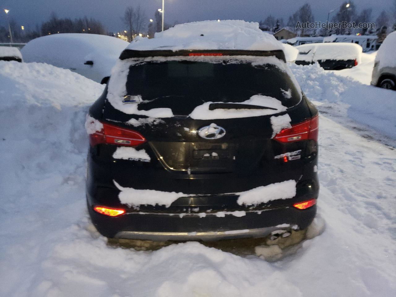 2013 Hyundai Santa Fe Sport Black vin: 5XYZUDLA7DG025341