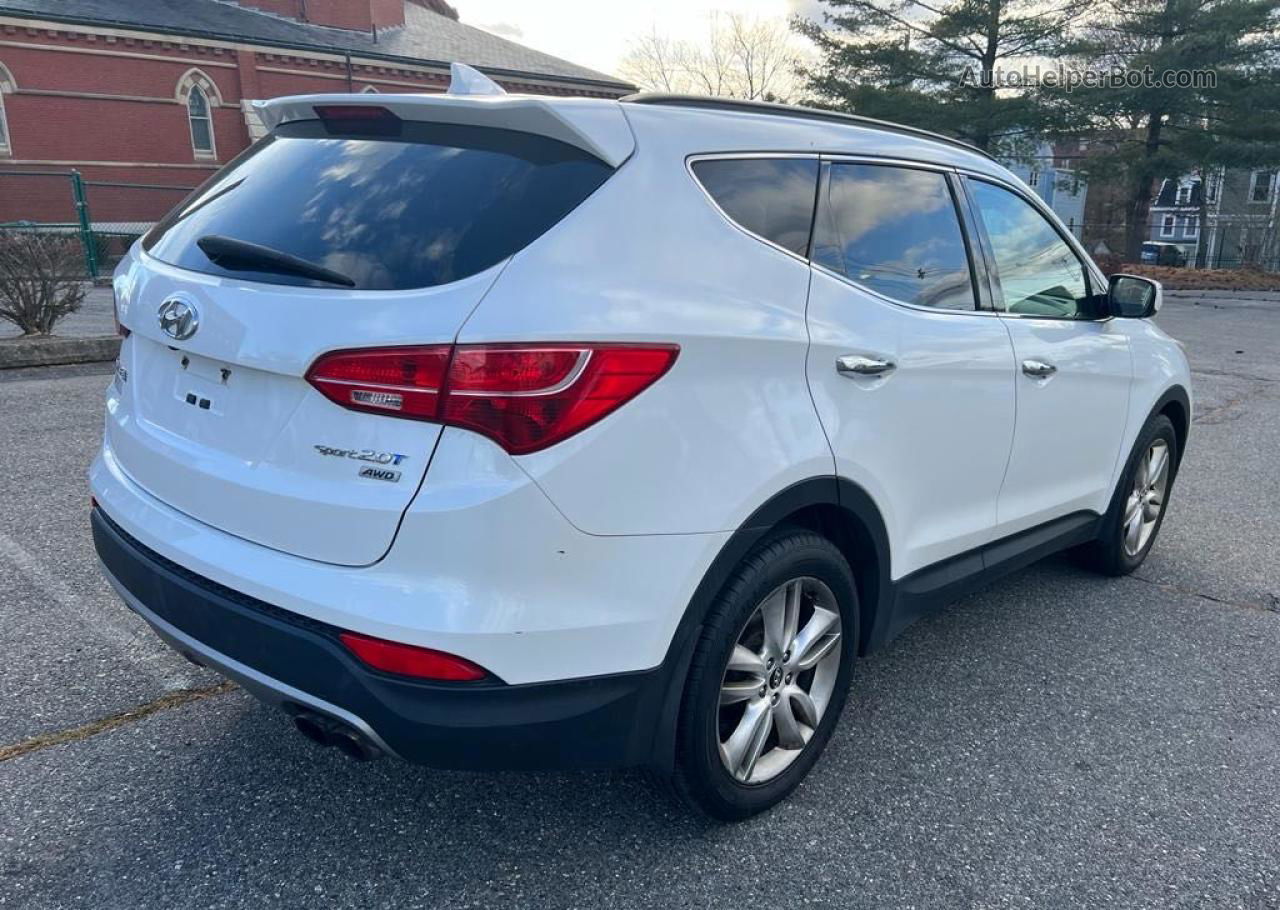 2013 Hyundai Santa Fe Sport  White vin: 5XYZUDLA7DG026618