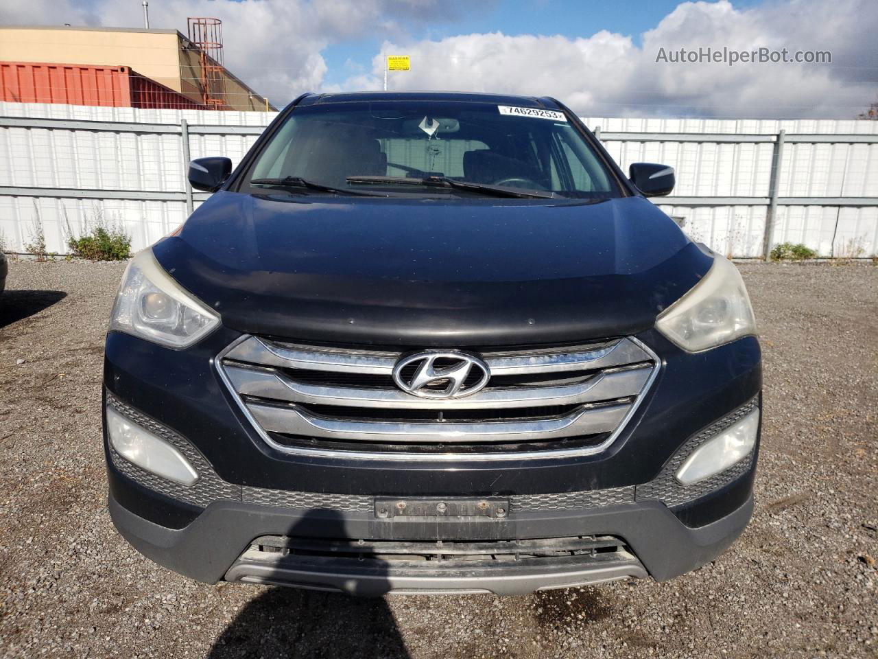 2013 Hyundai Santa Fe Sport  Black vin: 5XYZUDLA7DG077374