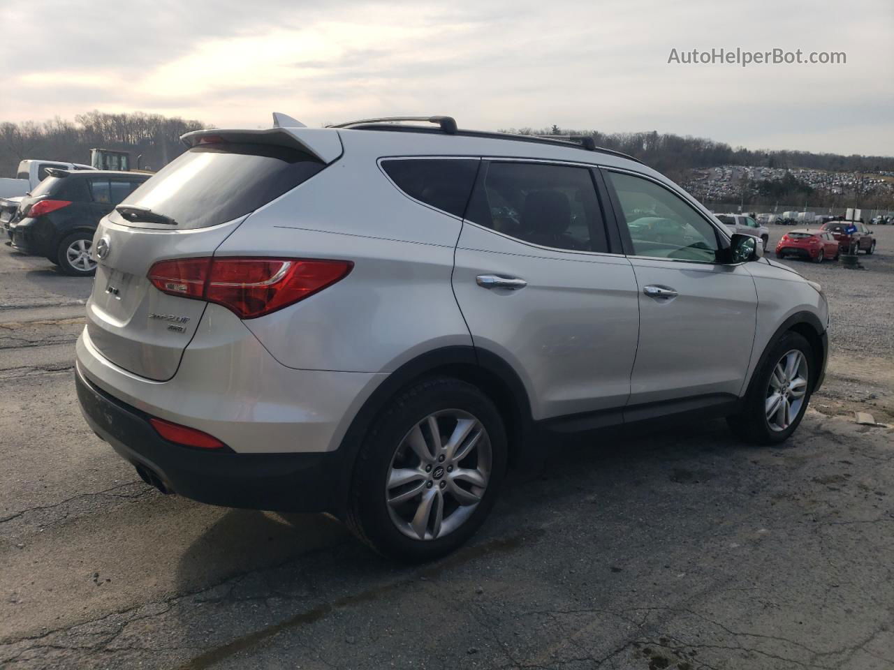 2013 Hyundai Santa Fe Sport  Silver vin: 5XYZUDLA7DG097432