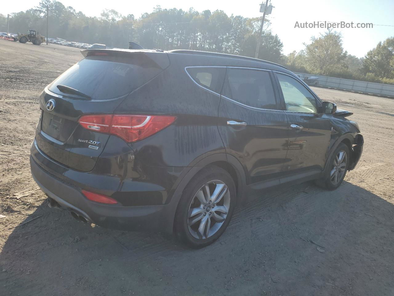 2014 Hyundai Santa Fe Sport  Черный vin: 5XYZUDLA7EG156321