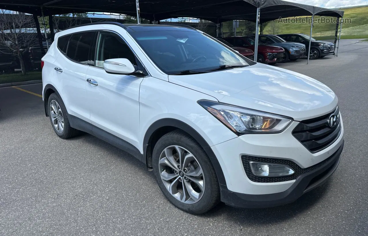 2015 Hyundai Santa Fe Sport  White vin: 5XYZUDLA8FG268689