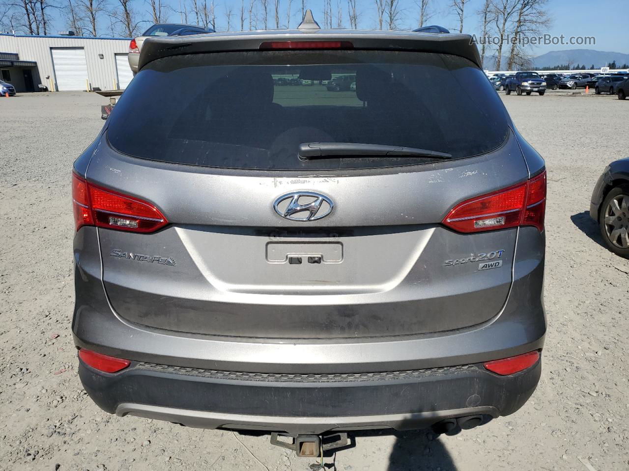 2013 Hyundai Santa Fe Sport  Gray vin: 5XYZUDLA9DG005351