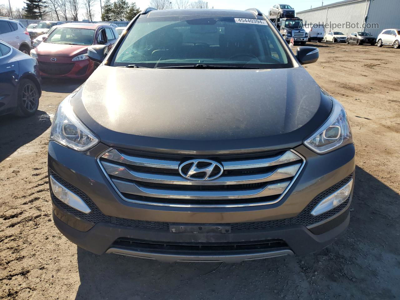 2014 Hyundai Santa Fe Sport  Gray vin: 5XYZUDLA9EG222481