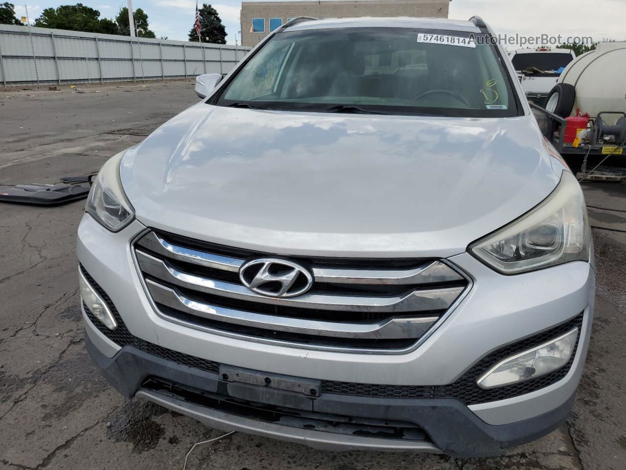 2013 Hyundai Santa Fe Sport  Silver vin: 5XYZUDLAXDG015354