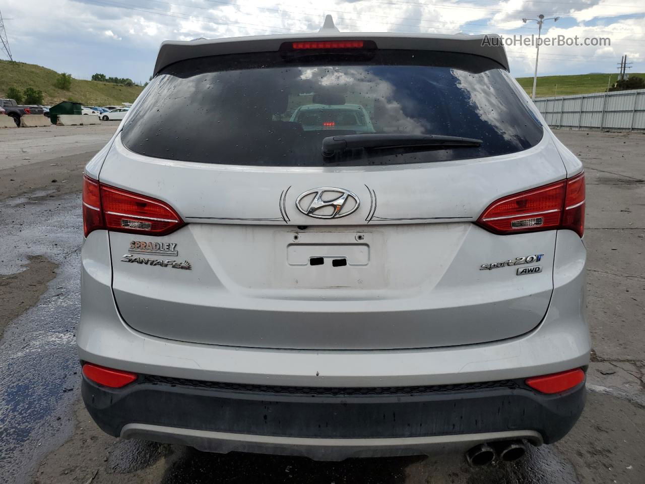 2013 Hyundai Santa Fe Sport  Silver vin: 5XYZUDLAXDG015354