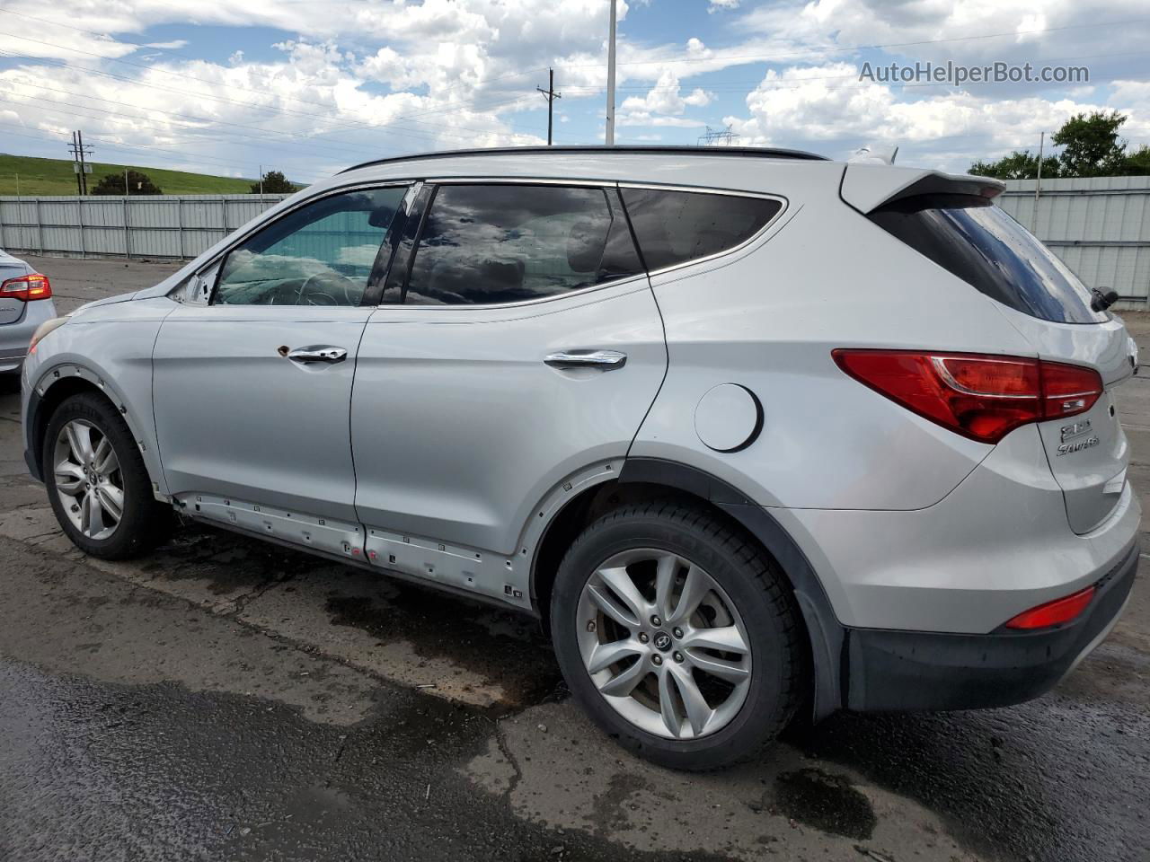 2013 Hyundai Santa Fe Sport  Silver vin: 5XYZUDLAXDG015354