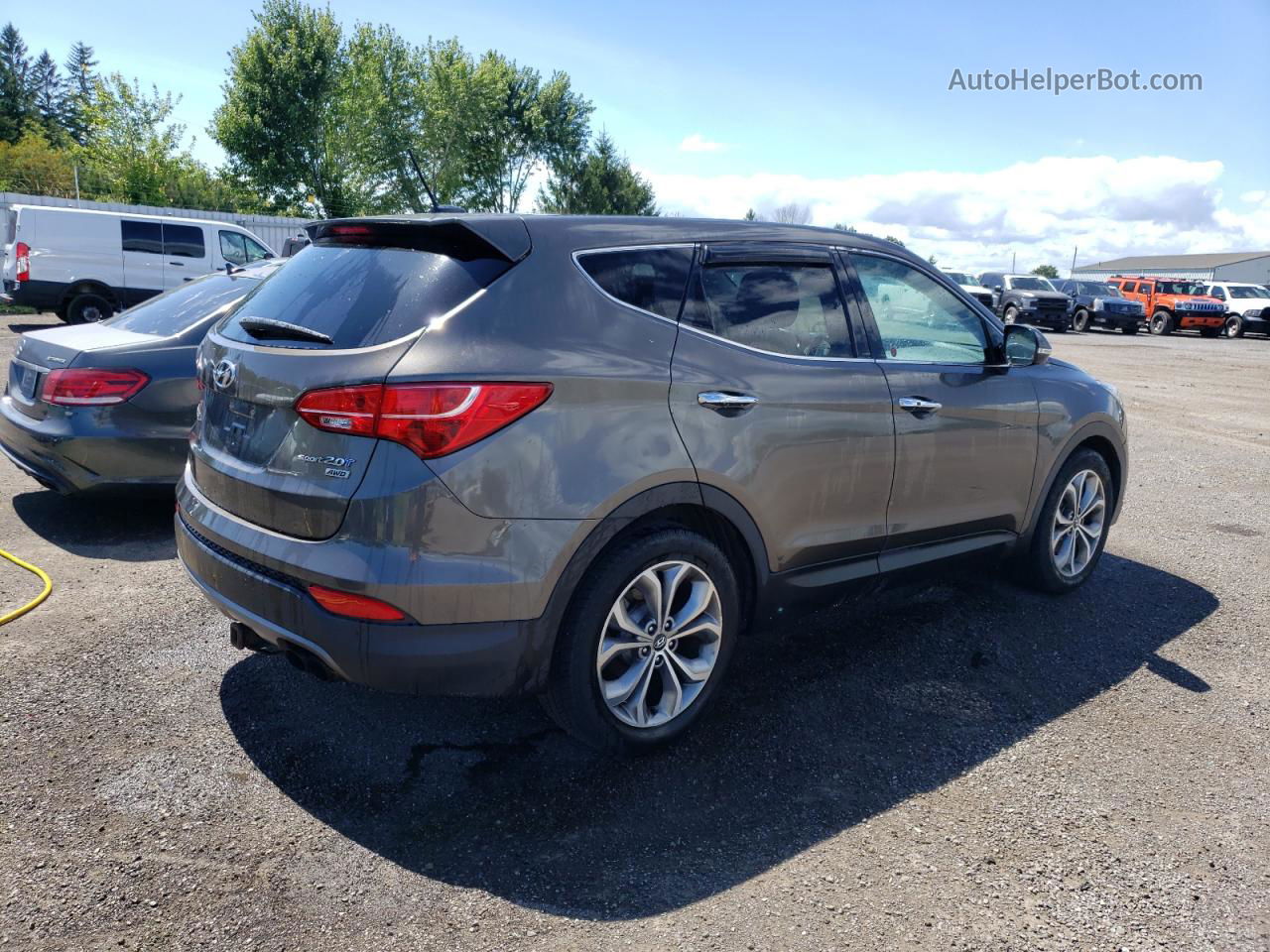 2013 Hyundai Santa Fe Sport  Коричневый vin: 5XYZUDLAXDG047754