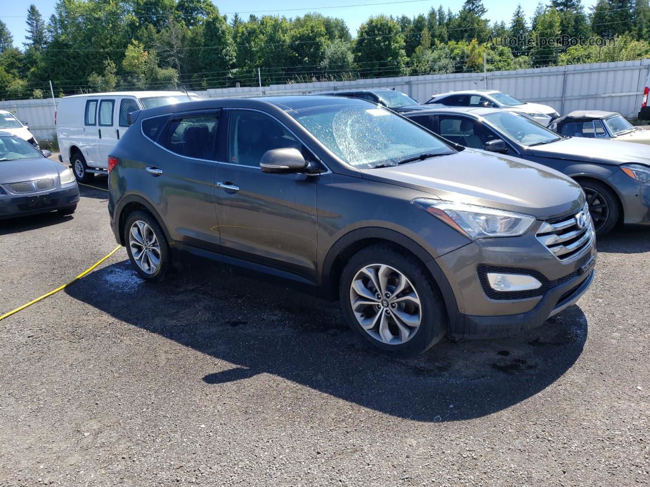 2013 Hyundai Santa Fe Sport  Brown vin: 5XYZUDLAXDG047754