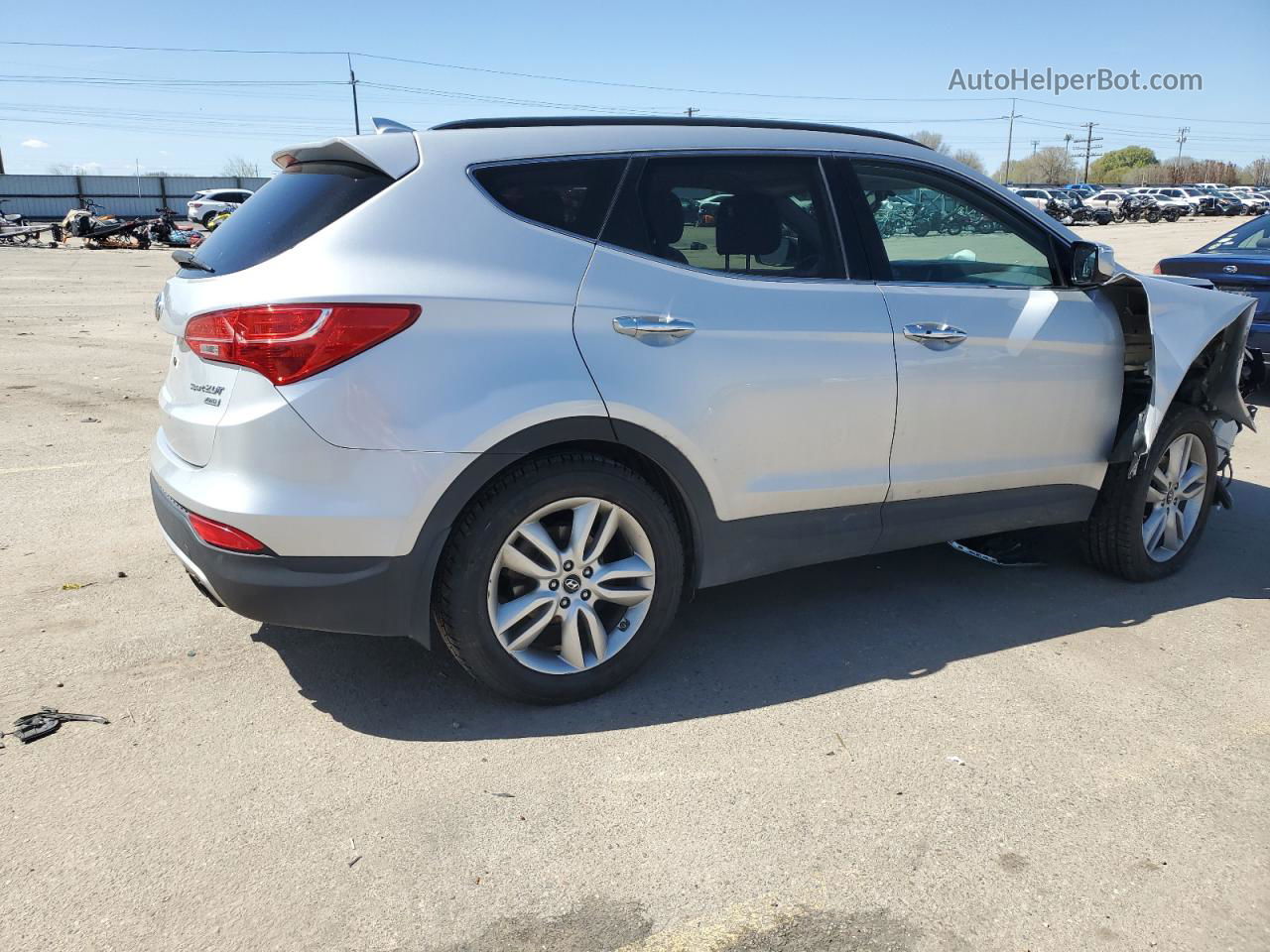 2014 Hyundai Santa Fe Sport  Silver vin: 5XYZUDLAXEG219539