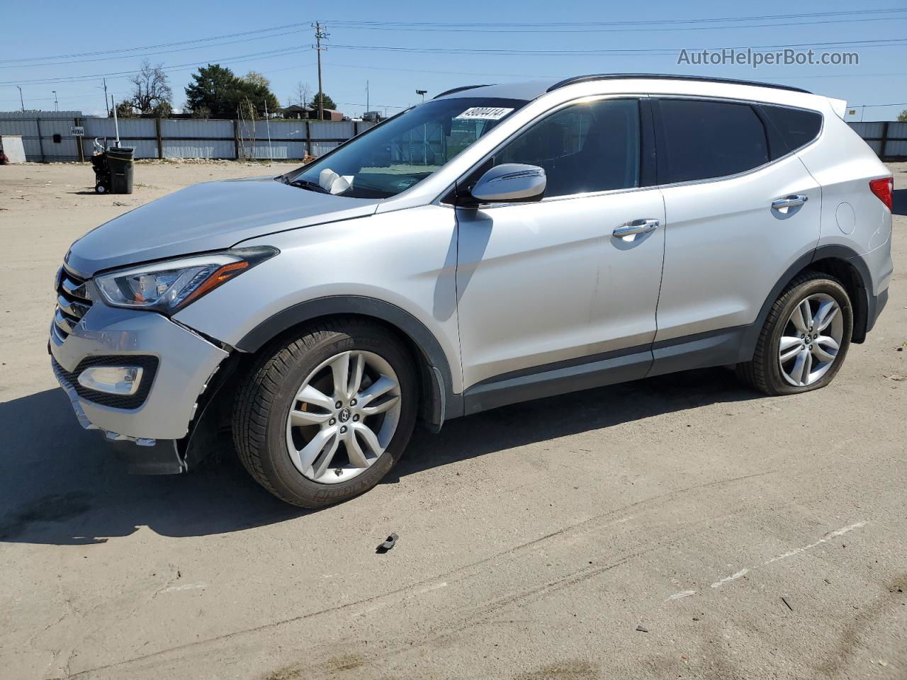 2014 Hyundai Santa Fe Sport  Серебряный vin: 5XYZUDLAXEG219539