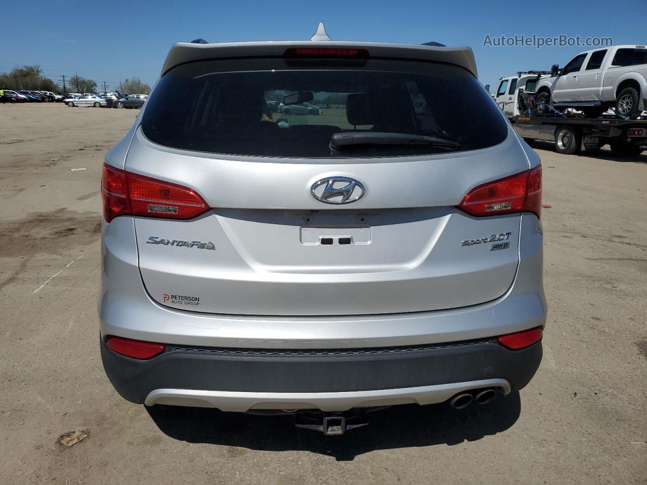 2014 Hyundai Santa Fe Sport  Серебряный vin: 5XYZUDLAXEG219539