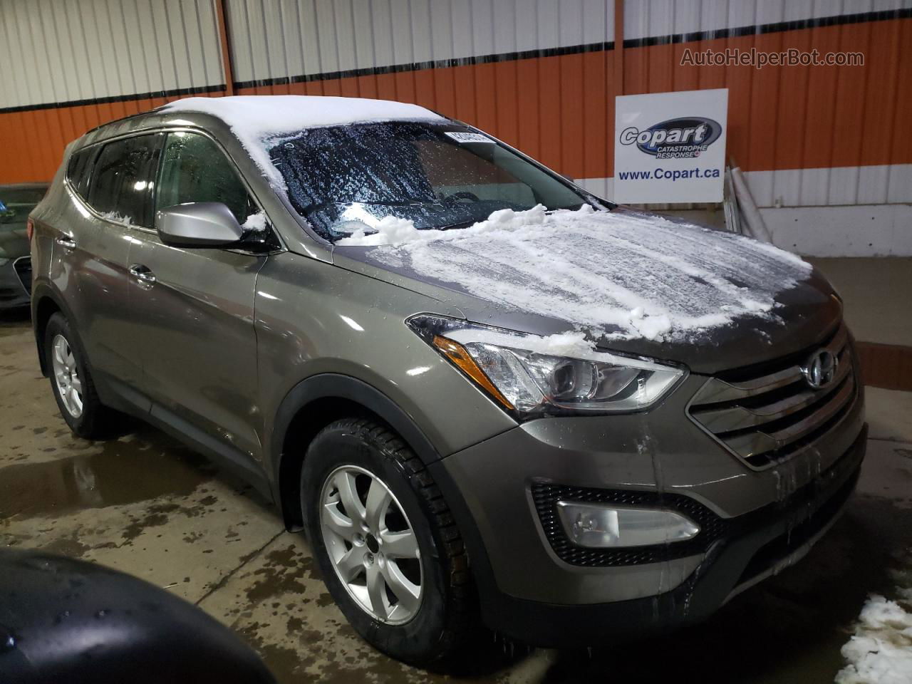 2014 Hyundai Santa Fe Sport  Gray vin: 5XYZUDLAXEG229844