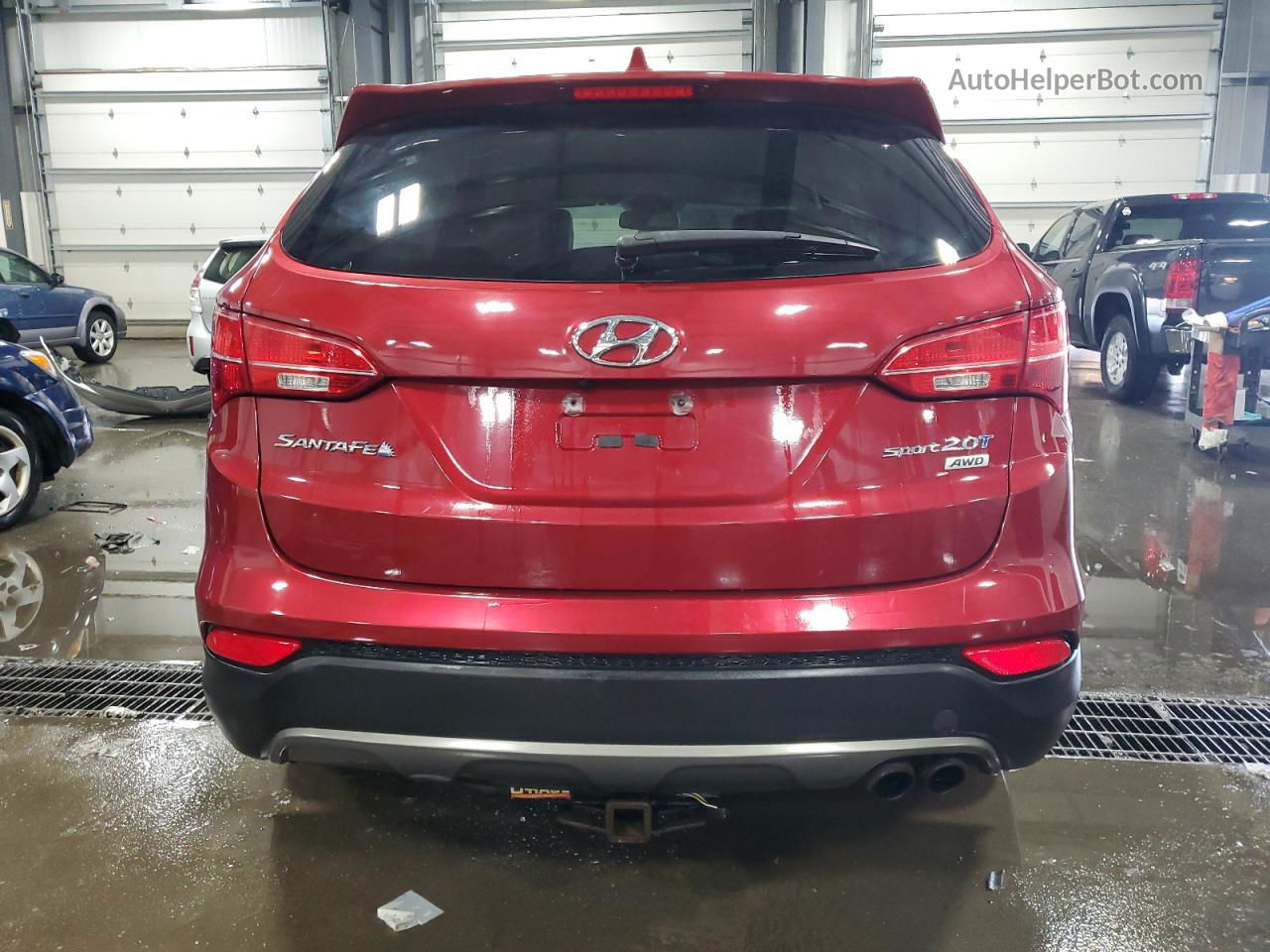 2015 Hyundai Santa Fe Sport  Red vin: 5XYZUDLAXFG267043