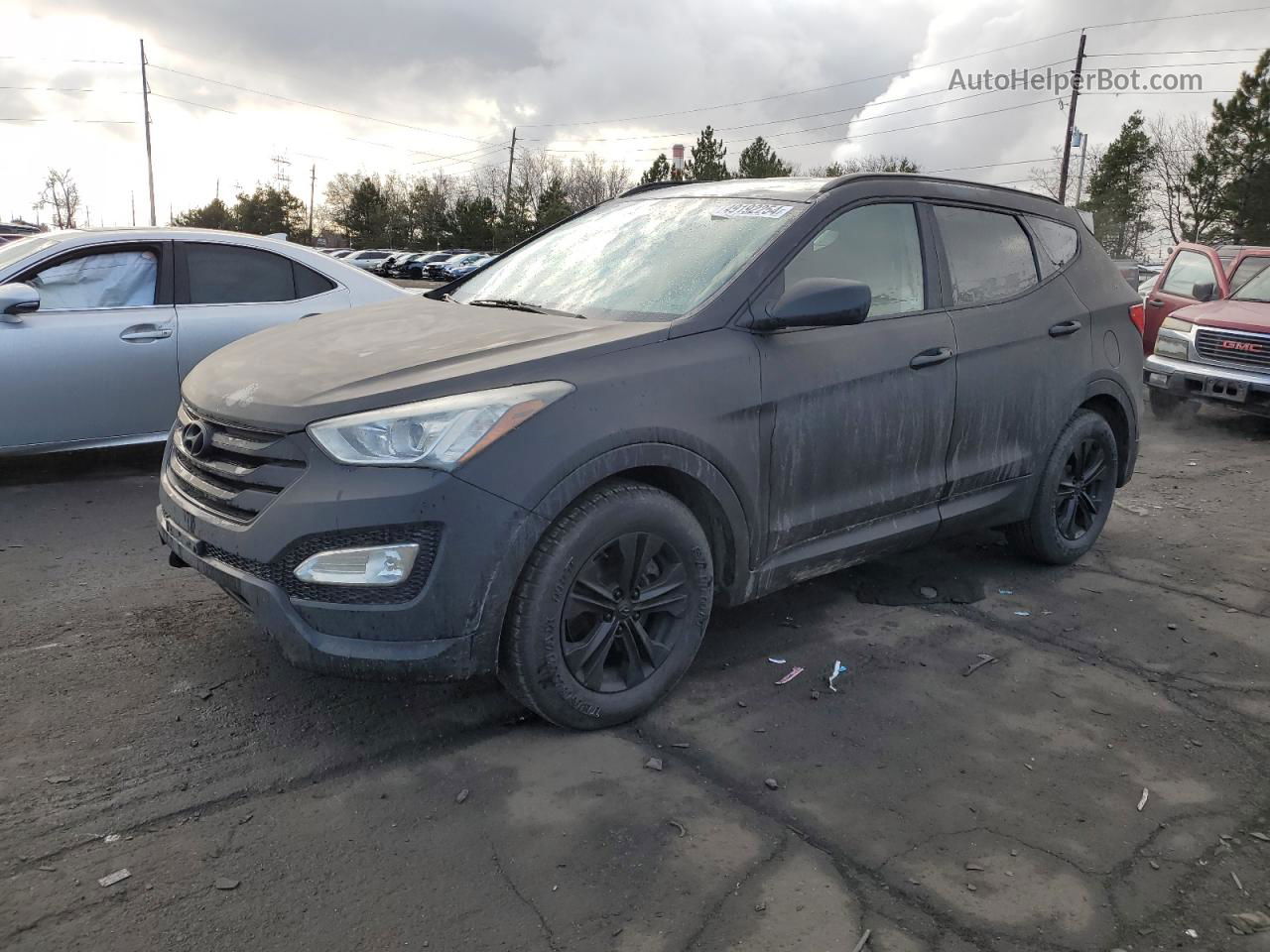 2013 Hyundai Santa Fe Sport  Black vin: 5XYZUDLB0DG003707