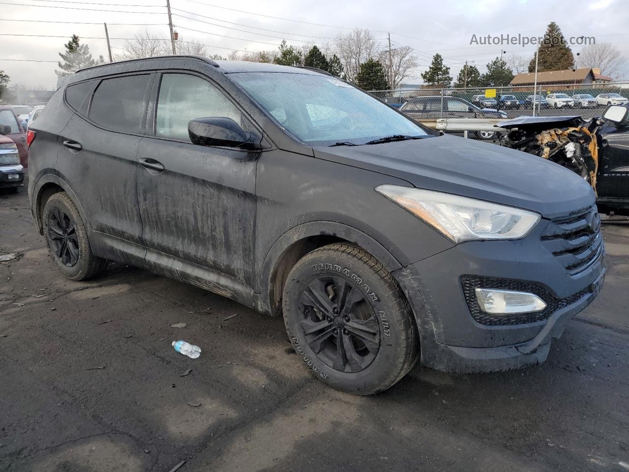 2013 Hyundai Santa Fe Sport  Черный vin: 5XYZUDLB0DG003707