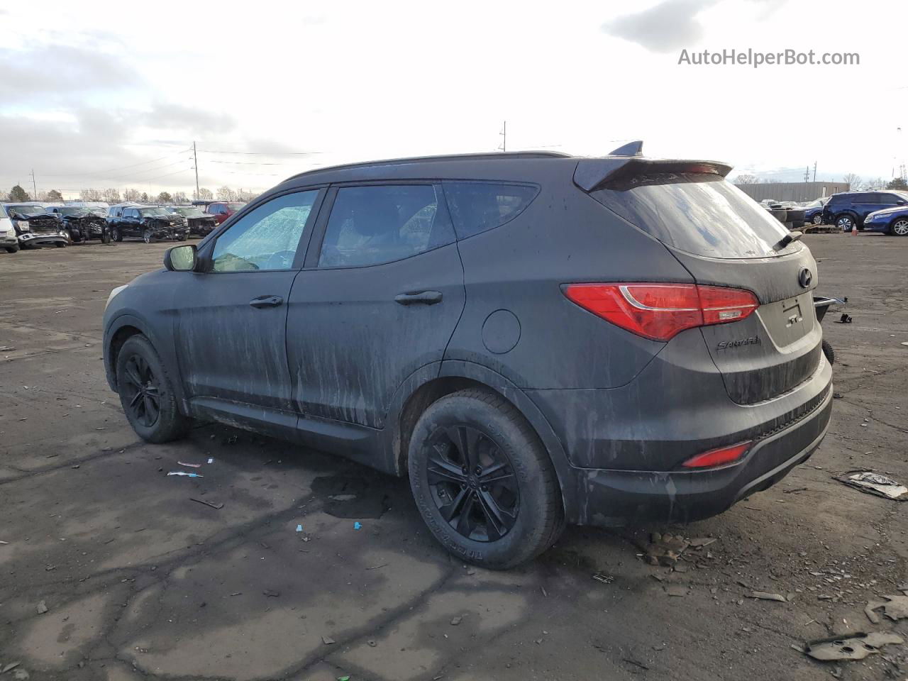 2013 Hyundai Santa Fe Sport  Черный vin: 5XYZUDLB0DG003707