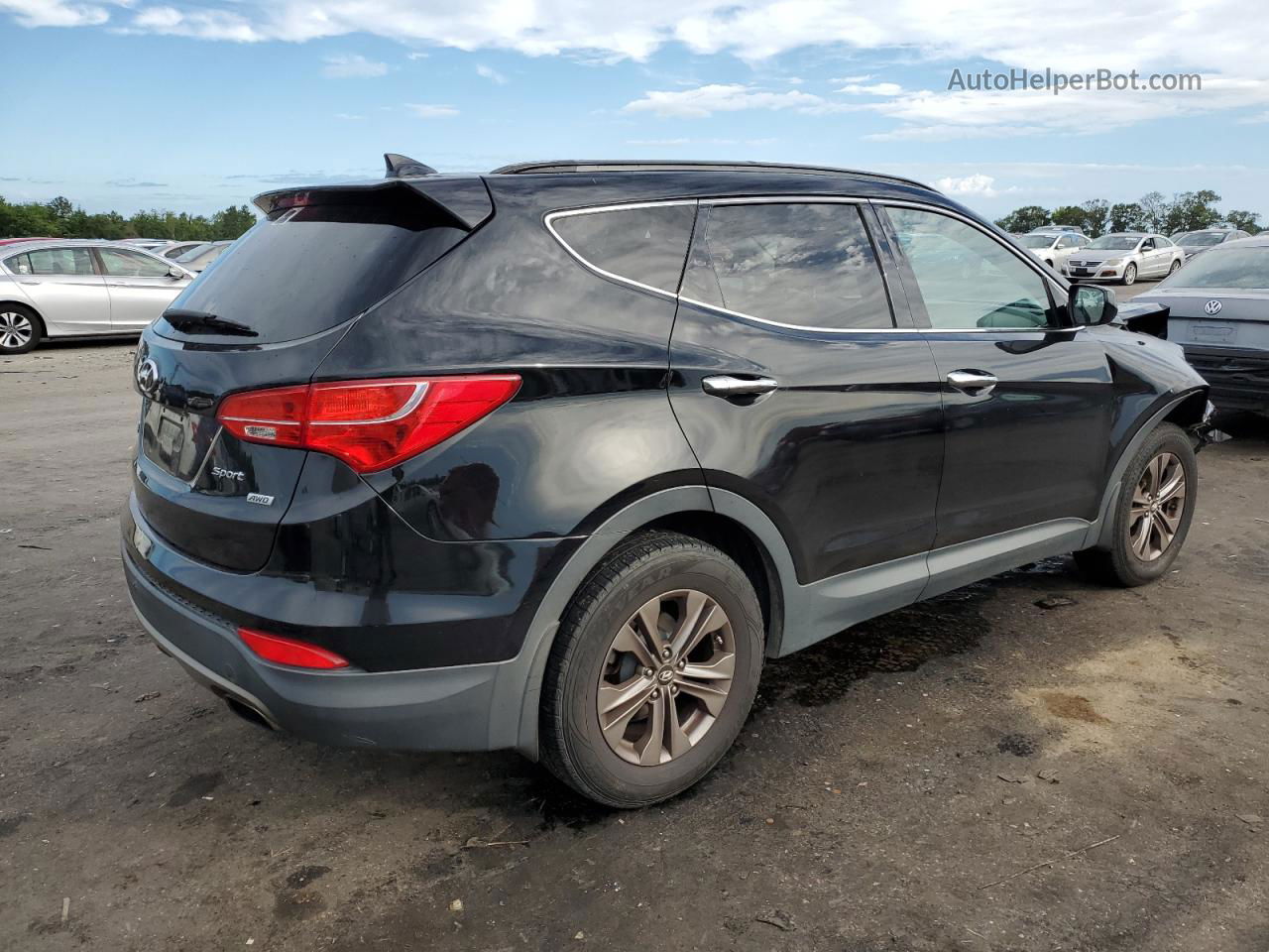 2013 Hyundai Santa Fe Sport  Black vin: 5XYZUDLB0DG087611