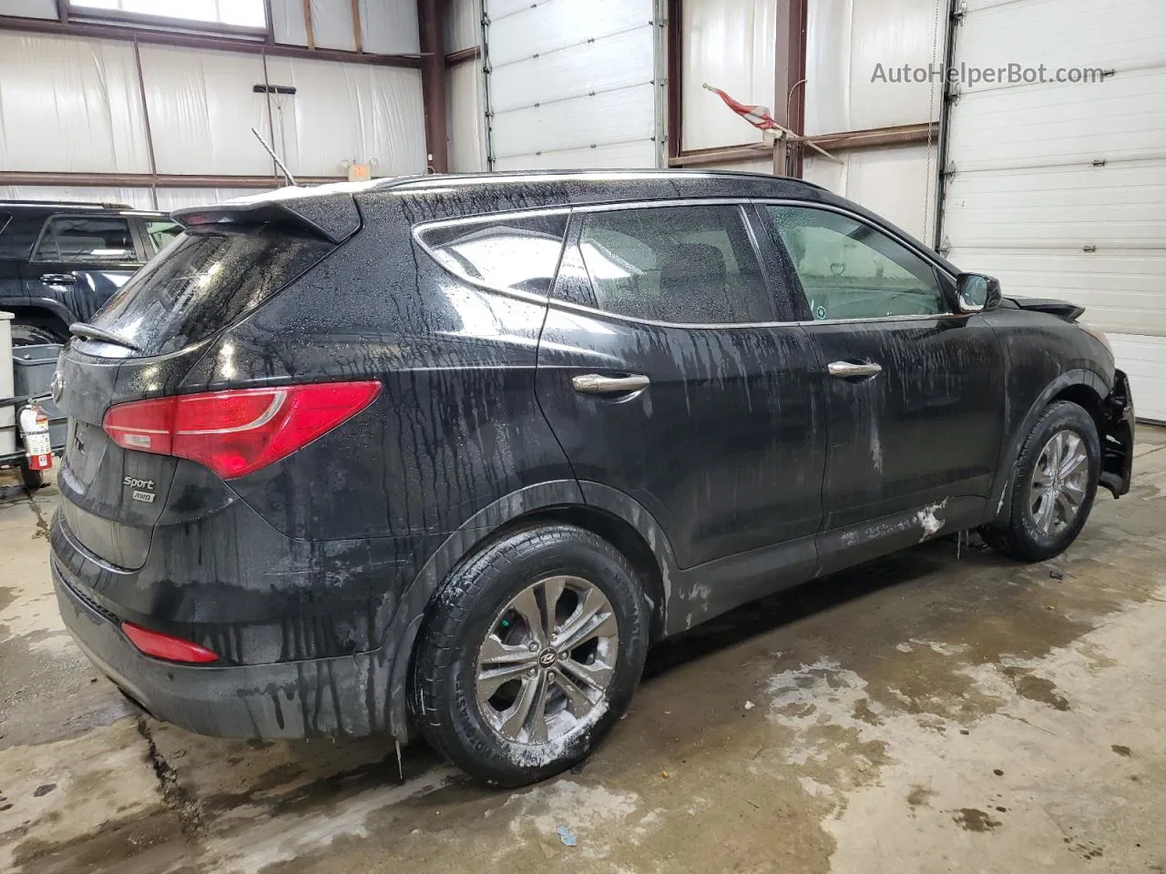 2014 Hyundai Santa Fe Sport  Black vin: 5XYZUDLB0EG177343