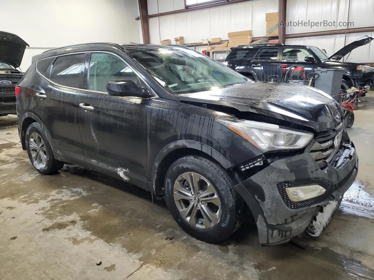 2014 Hyundai Santa Fe Sport  Black vin: 5XYZUDLB0EG177343