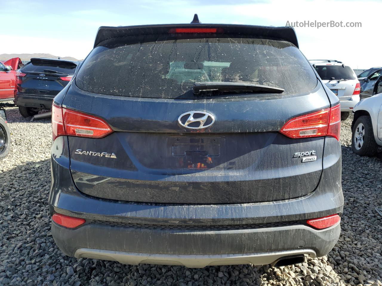 2014 Hyundai Santa Fe Sport  Blue vin: 5XYZUDLB0EG181568