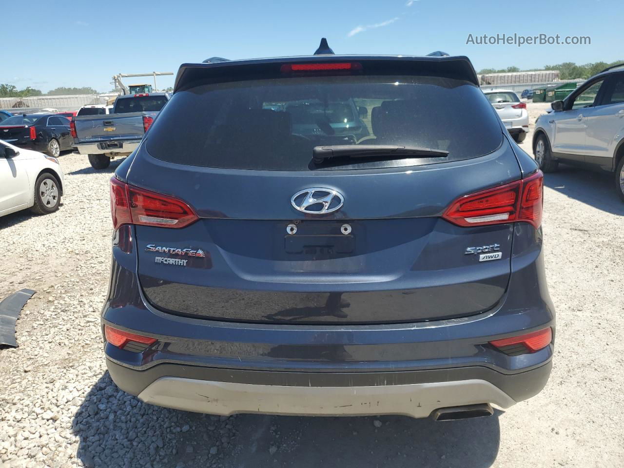 2018 Hyundai Santa Fe Sport  Blue vin: 5XYZUDLB0JG528620