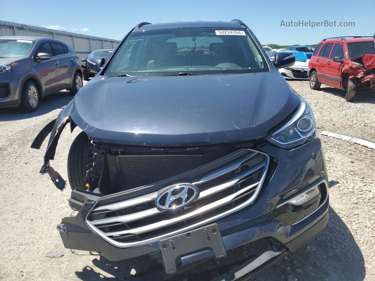 2018 Hyundai Santa Fe Sport  Blue vin: 5XYZUDLB0JG528620