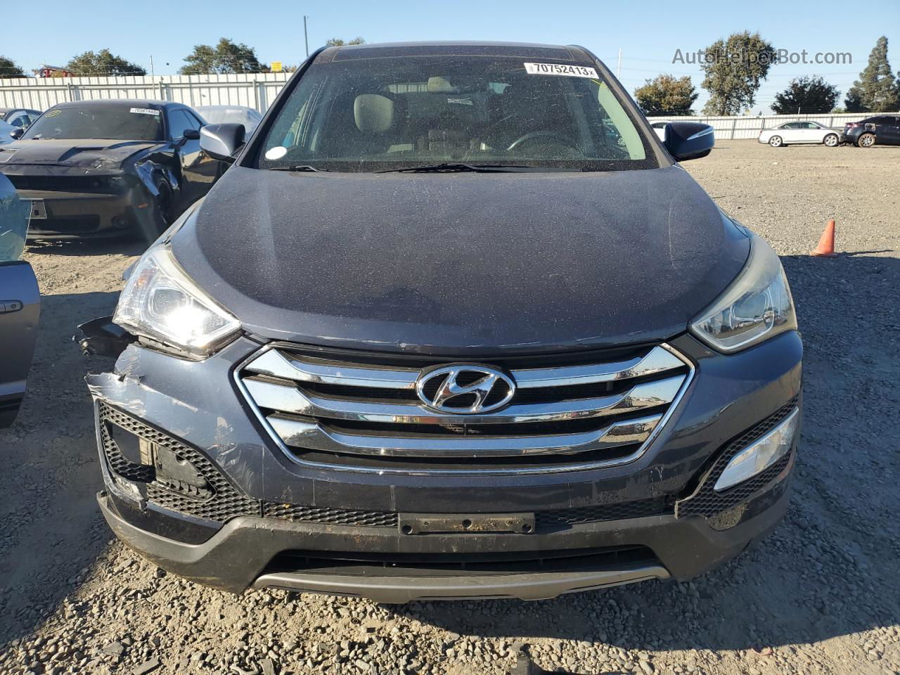 2013 Hyundai Santa Fe Sport  Gray vin: 5XYZUDLB1DG058263