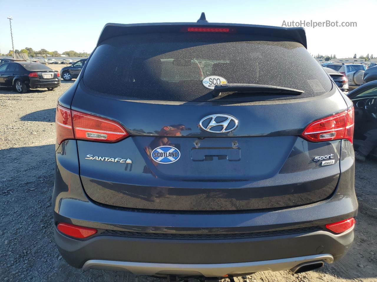 2013 Hyundai Santa Fe Sport  Gray vin: 5XYZUDLB1DG058263