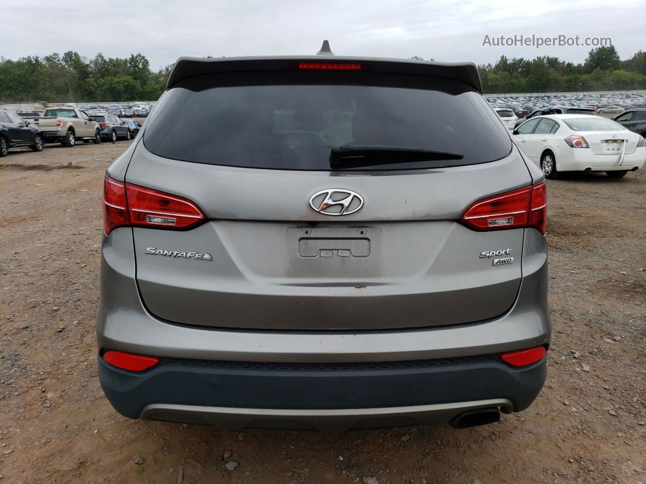 2013 Hyundai Santa Fe Sport  Gray vin: 5XYZUDLB1DG097838