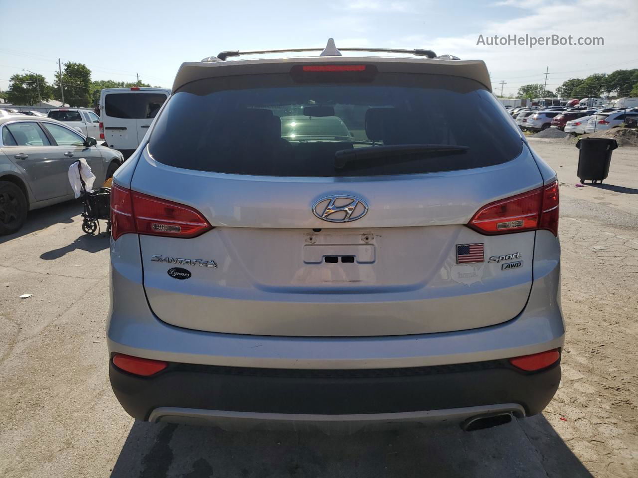 2014 Hyundai Santa Fe Sport  Silver vin: 5XYZUDLB1EG186181