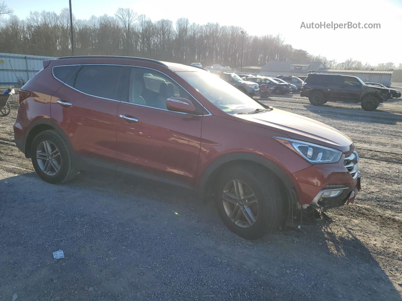 2018 Hyundai Santa Fe Sport  Maroon vin: 5XYZUDLB1JG507808