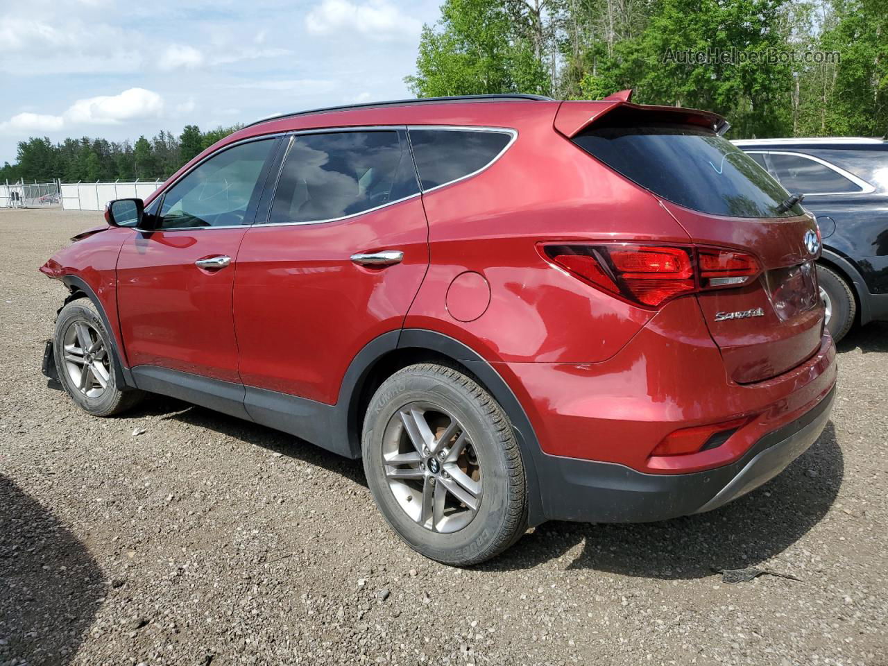 2018 Hyundai Santa Fe Sport  Красный vin: 5XYZUDLB1JG517612