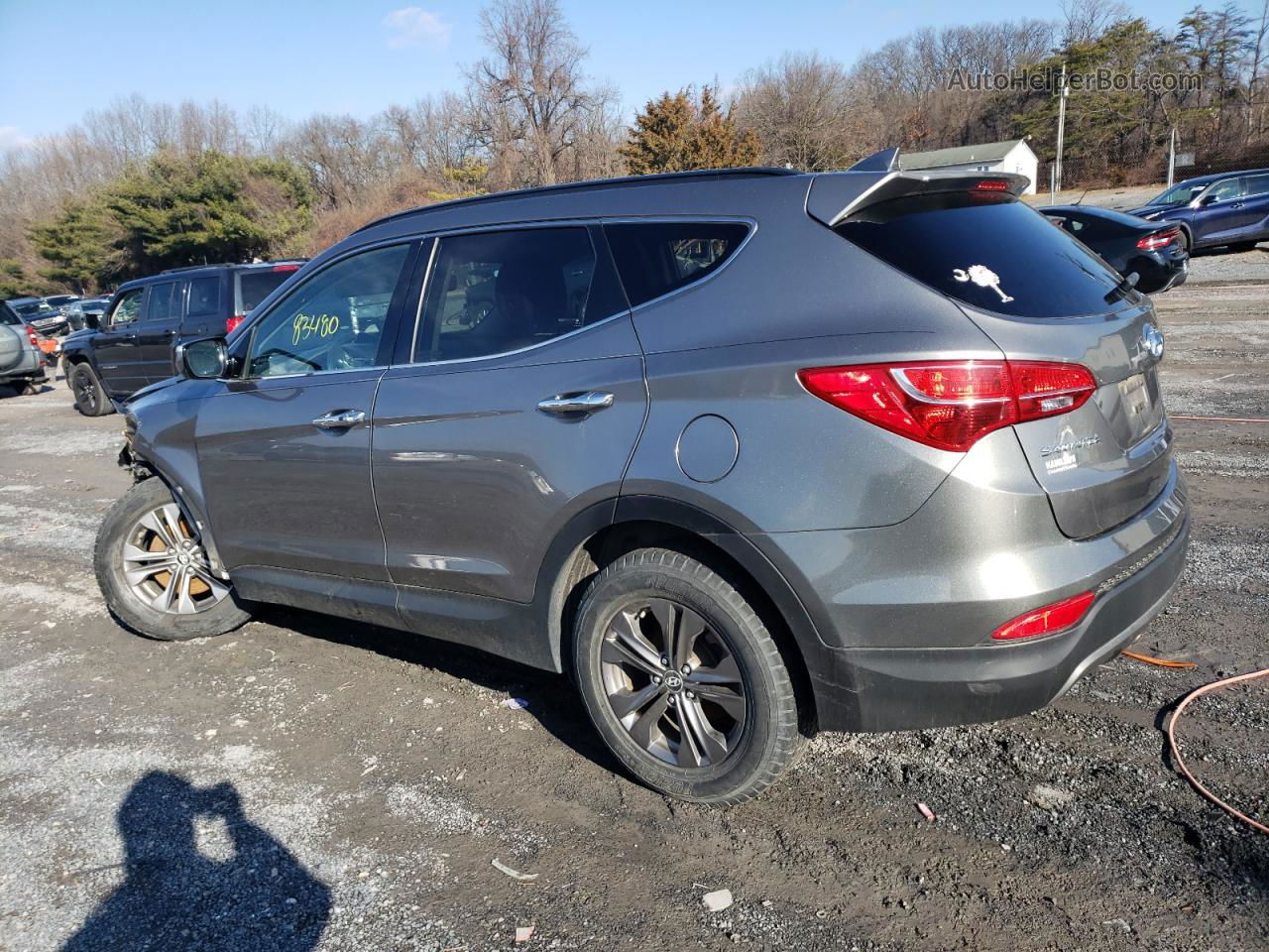 2013 Hyundai Santa Fe Sport  Gray vin: 5XYZUDLB2DG081485