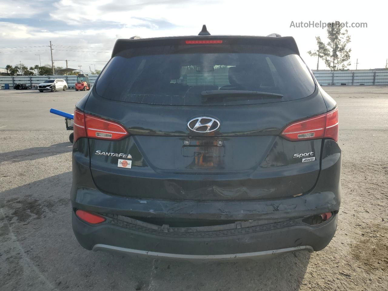 2014 Hyundai Santa Fe Sport  Черный vin: 5XYZUDLB2EG174461