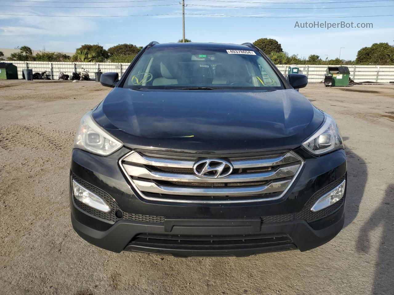 2014 Hyundai Santa Fe Sport  Черный vin: 5XYZUDLB2EG174461