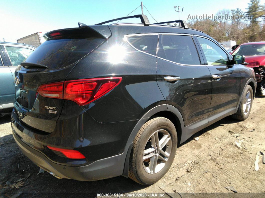 2018 Hyundai Santa Fe Sport 2.4l Черный vin: 5XYZUDLB2JG518235