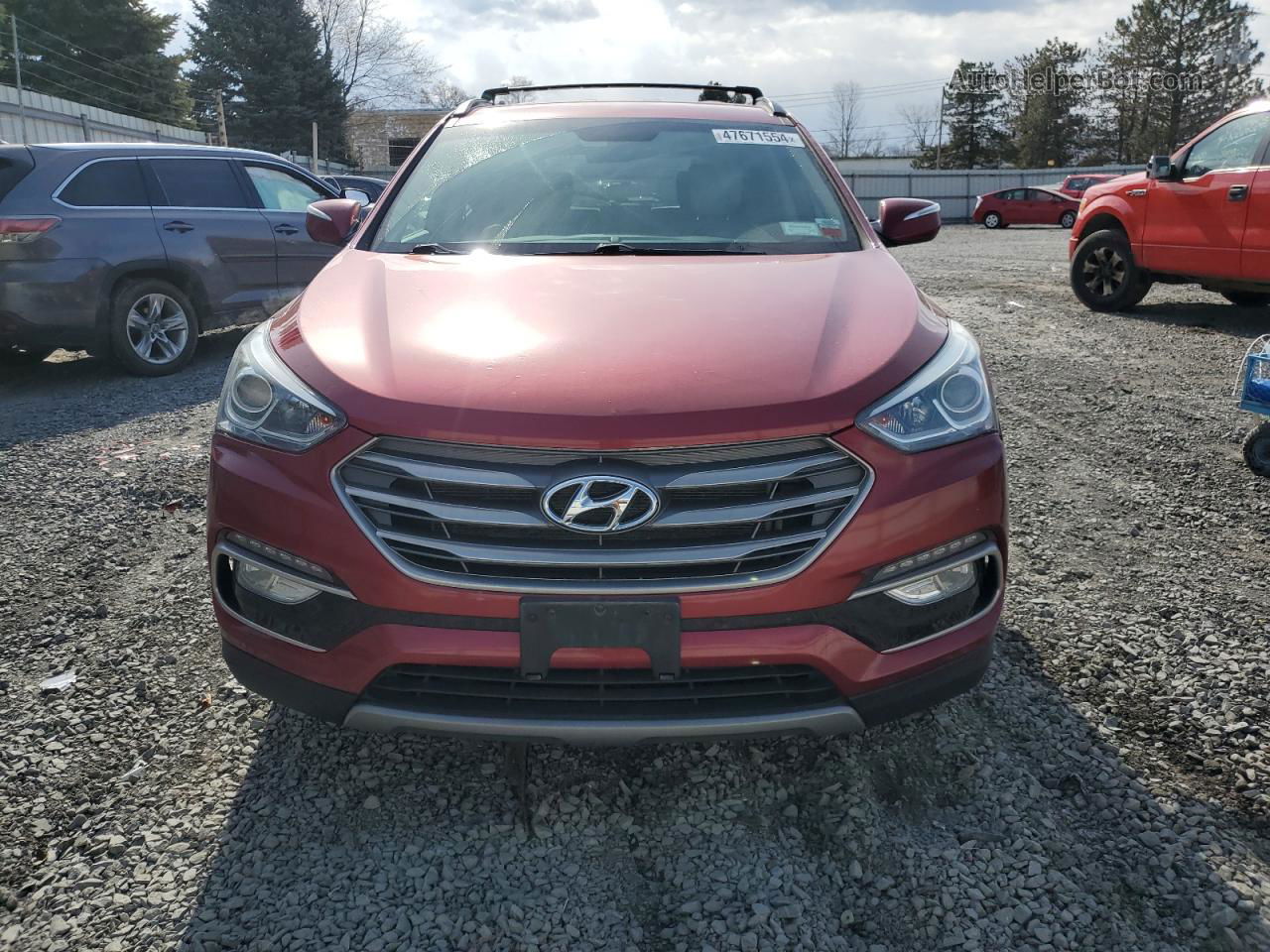 2018 Hyundai Santa Fe Sport  Красный vin: 5XYZUDLB2JG530644