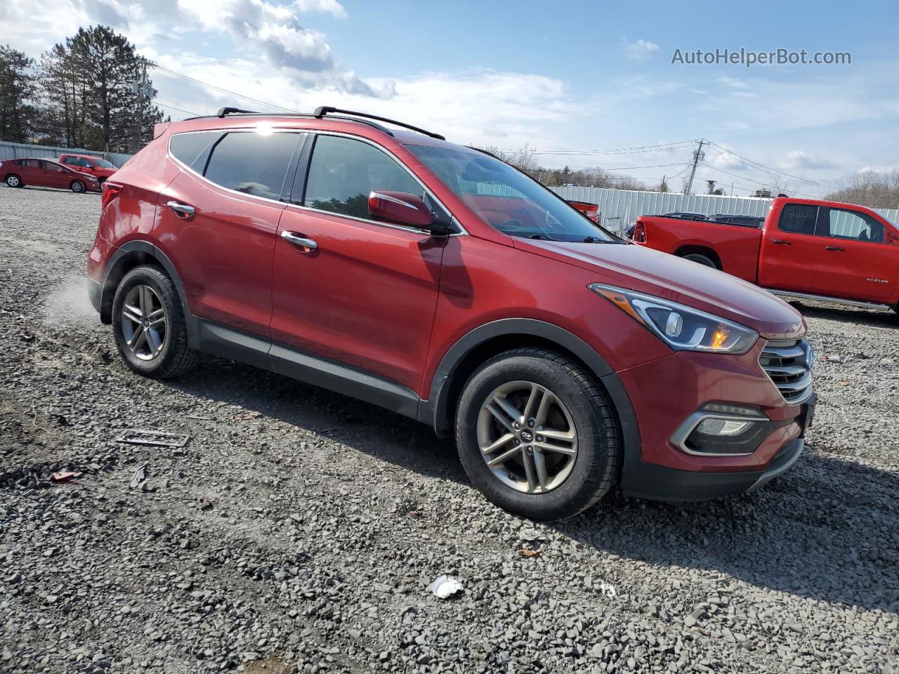 2018 Hyundai Santa Fe Sport  Красный vin: 5XYZUDLB2JG530644