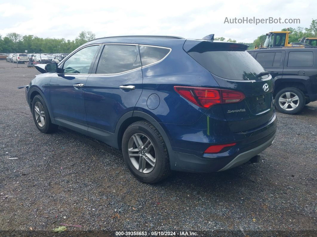 2018 Hyundai Santa Fe Sport 2.4l Blue vin: 5XYZUDLB2JG565670