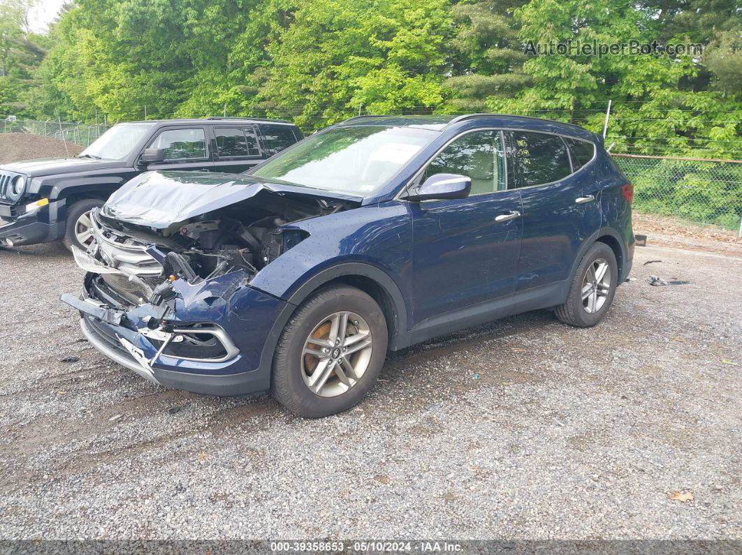 2018 Hyundai Santa Fe Sport 2.4l Blue vin: 5XYZUDLB2JG565670