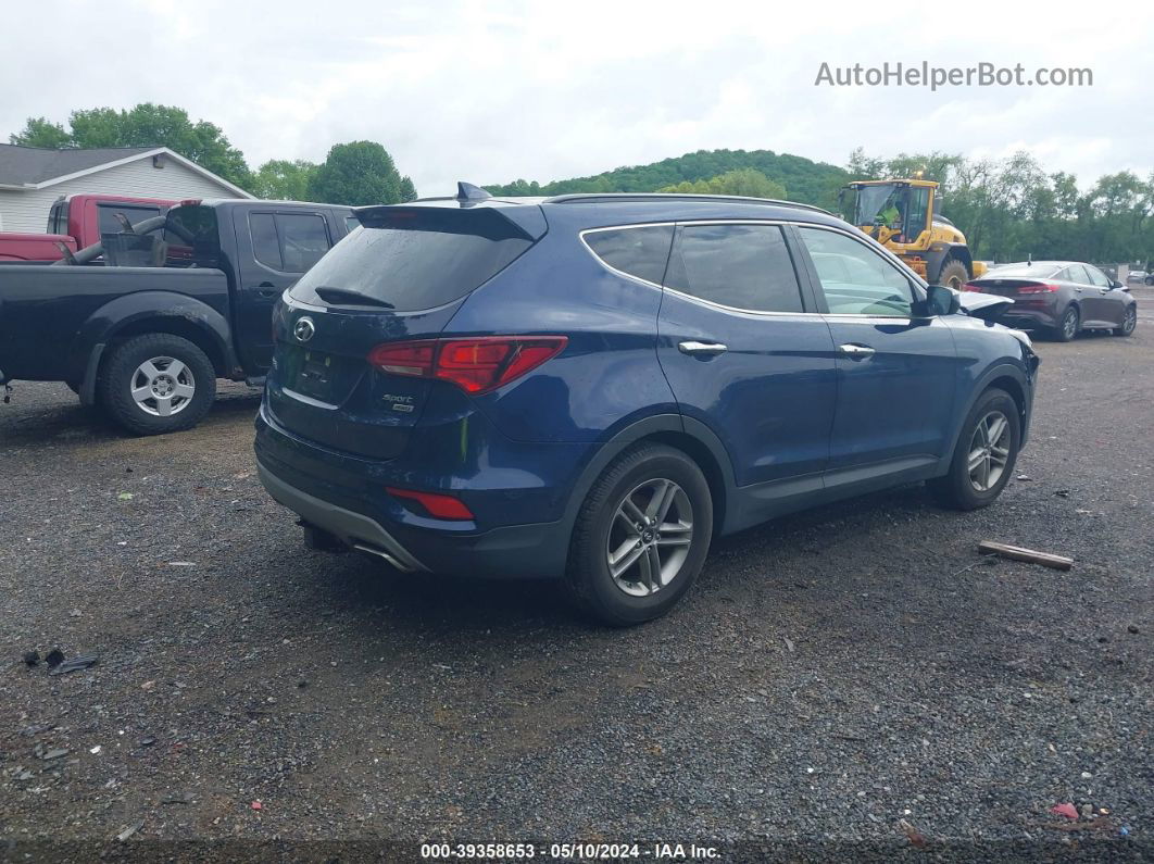 2018 Hyundai Santa Fe Sport 2.4l Blue vin: 5XYZUDLB2JG565670