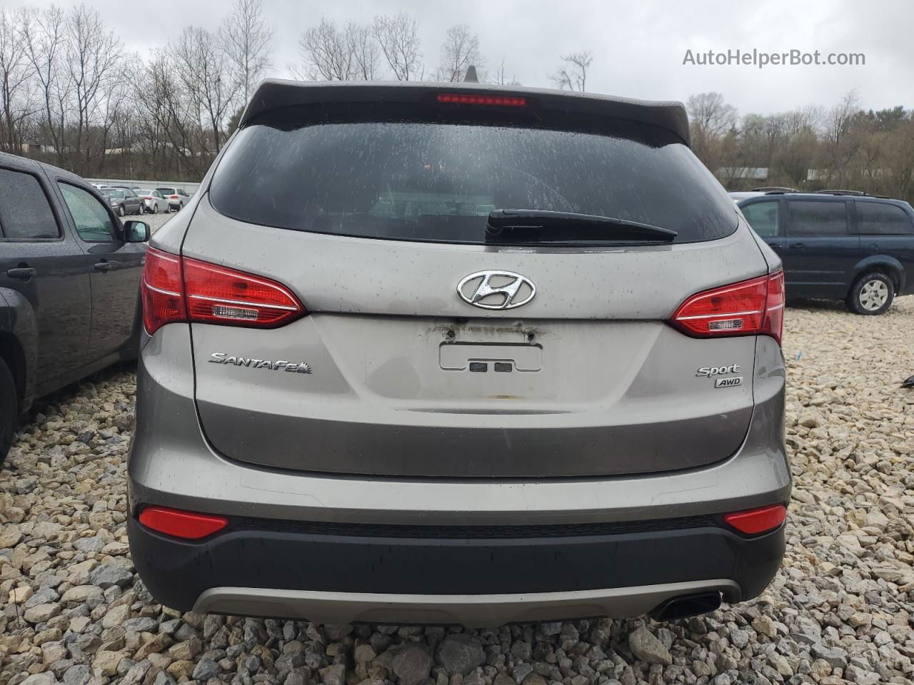 2013 Hyundai Santa Fe Sport  Gray vin: 5XYZUDLB3DG116857