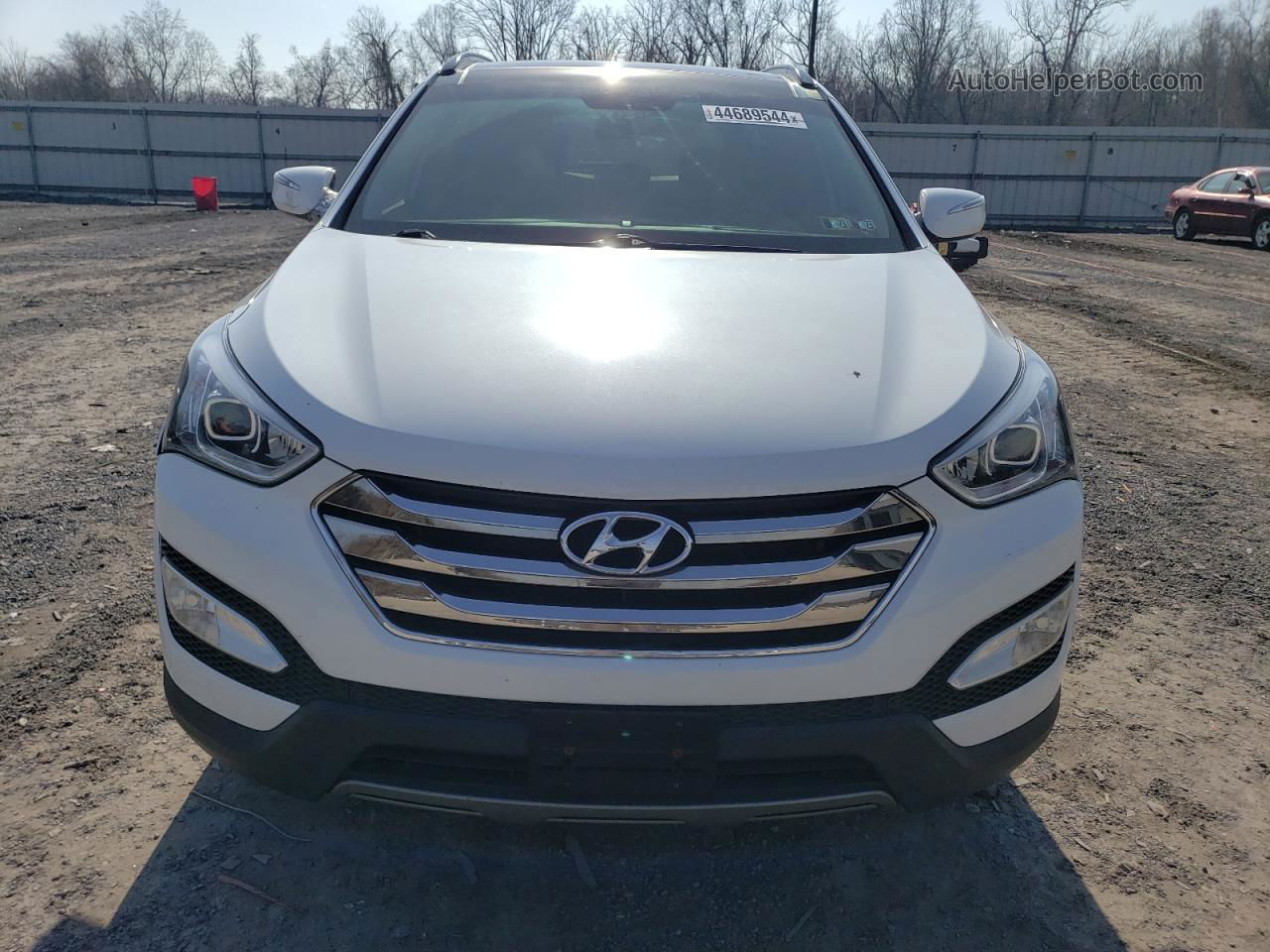 2014 Hyundai Santa Fe Sport  White vin: 5XYZUDLB3EG190345