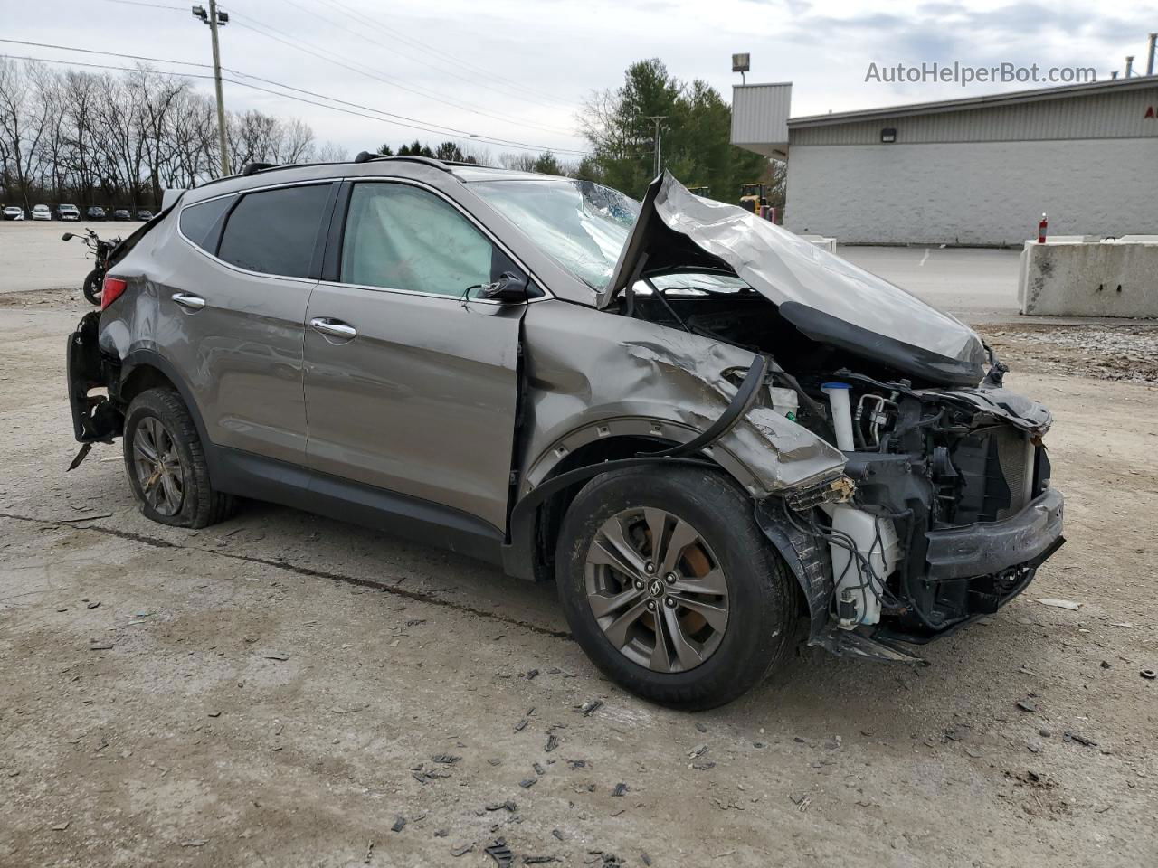 2014 Hyundai Santa Fe Sport  Gray vin: 5XYZUDLB3EG210139